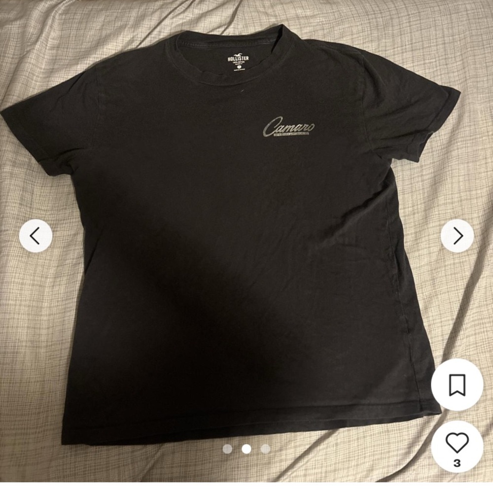 Hollister Black Camaro Short Sleeve Tee